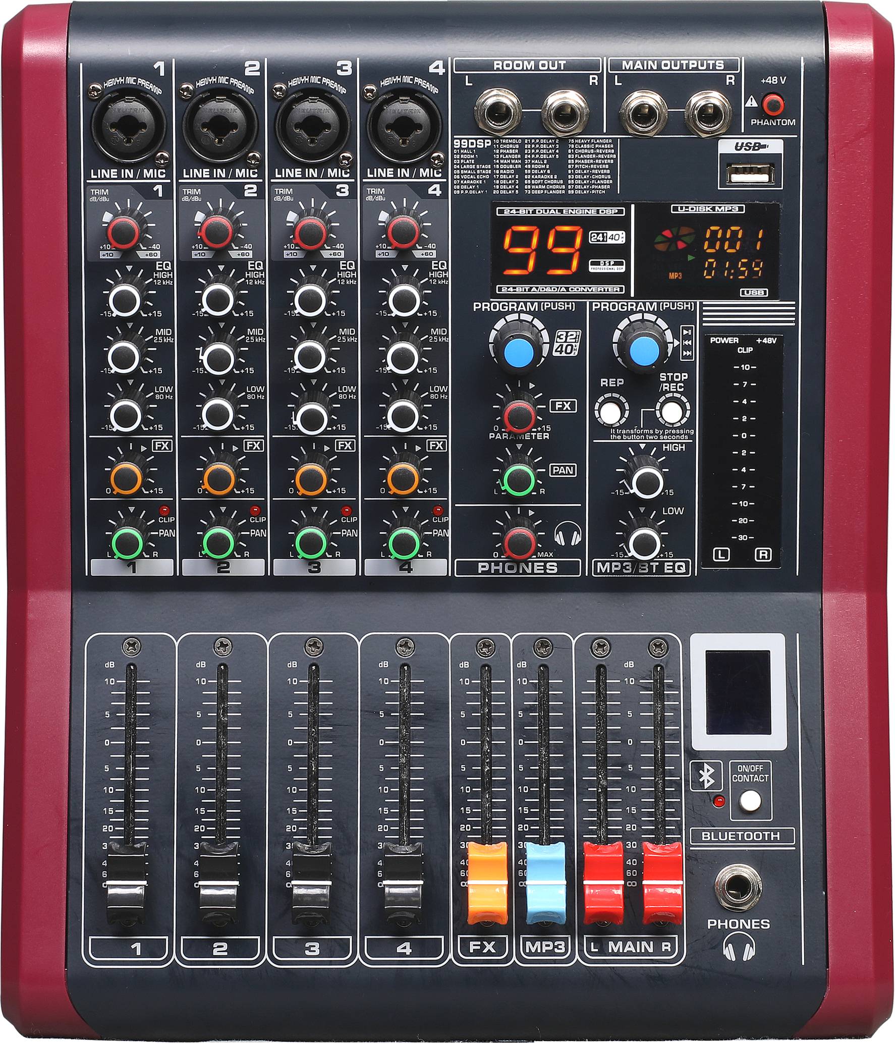 M-4K M-6K M-8K Professional Mixer Console