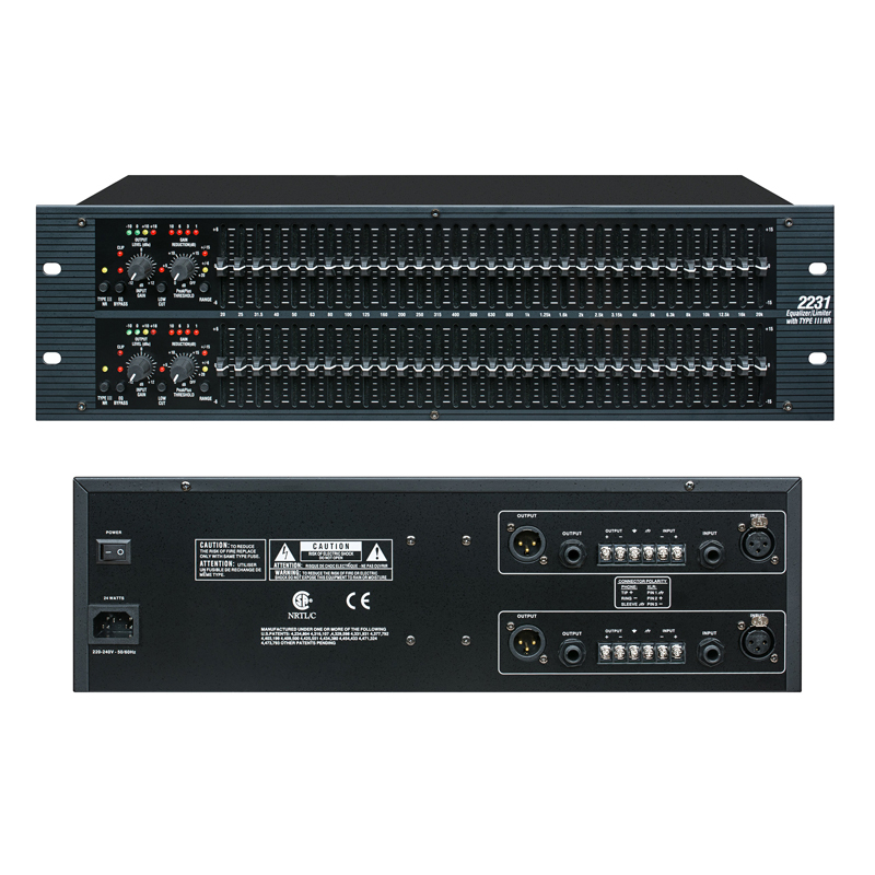 EQ2231 Dual 31 Band graphic Equalizers