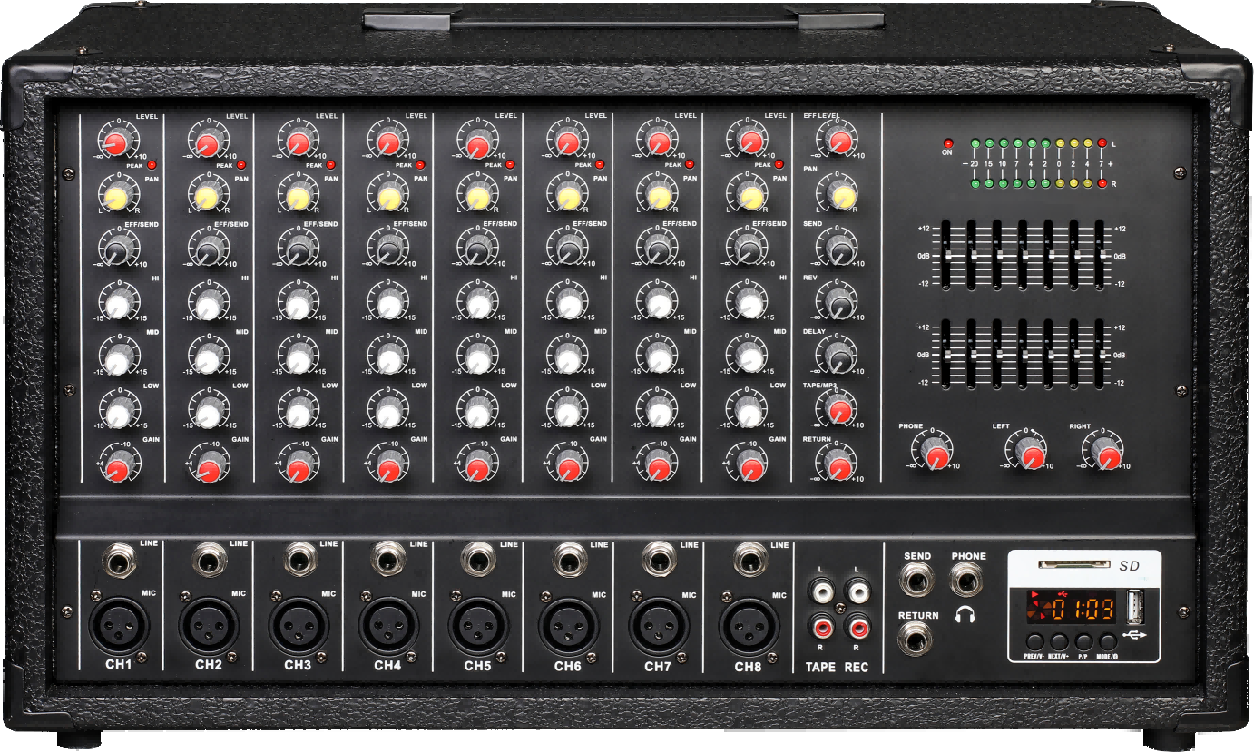 CPM-C6 CPM-C8 CPM-C10 CPM-C12 Powered Mixers