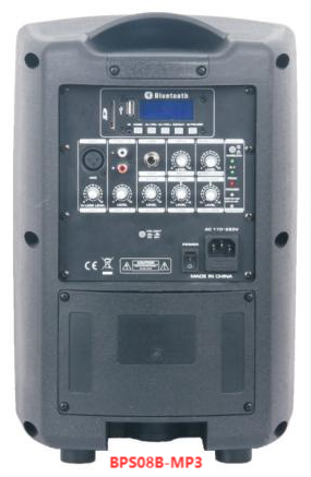 BPS06B-MP3 BPS08B-MP3 Battery Powered Speaker Systems