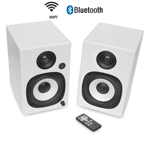 HS-H4A HS-H5A High fidelity Active Monitor & Bookshelf Desktop Wi-Fi/Bluetooth Speaker